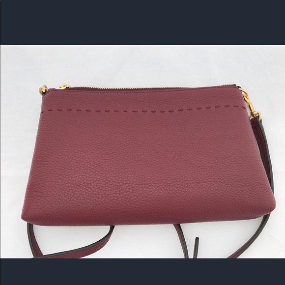 NWT Tory Burch McGraw Small Crossbody Burgundy - Picture 8 of 8